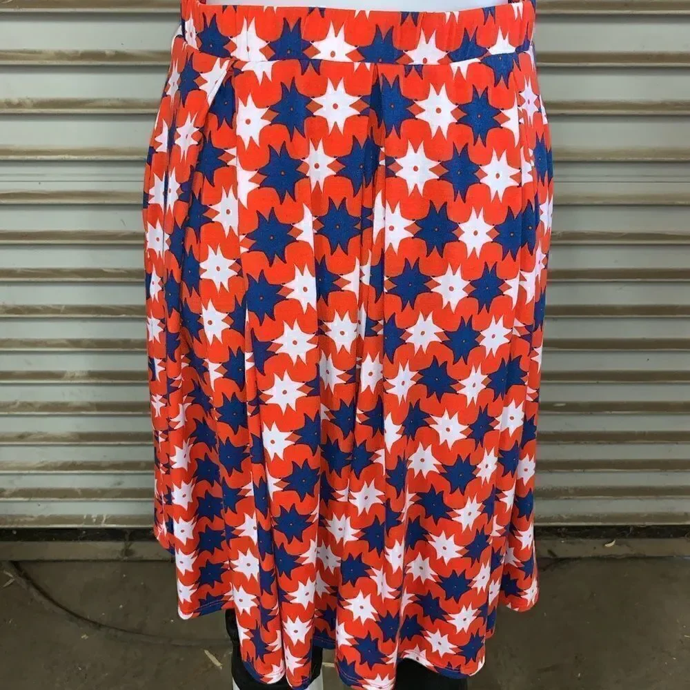 LuLaRoe red skirt